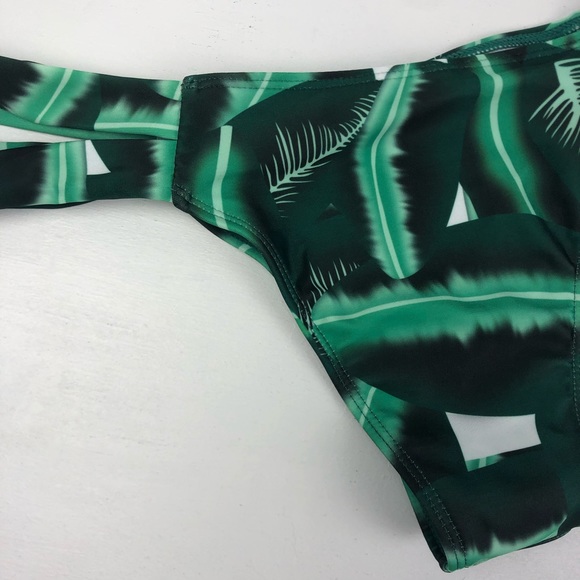 🎁Bundle 4 Free! Green Palm Print Cheeky Bikini Bottoms - Picture 7 of 10